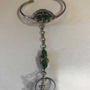 Malachite Bracelet/Ring Combo